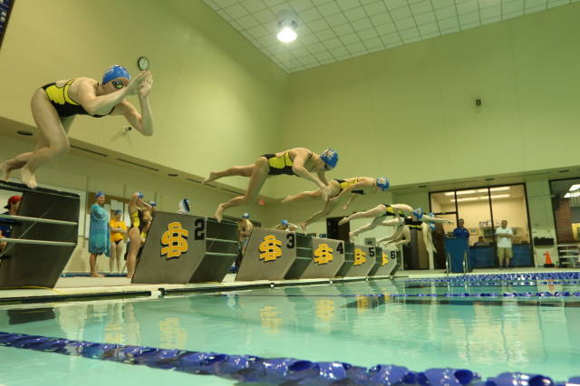 SDSU Chases Denver Swimmers SDSU Chases Denver Swimmers