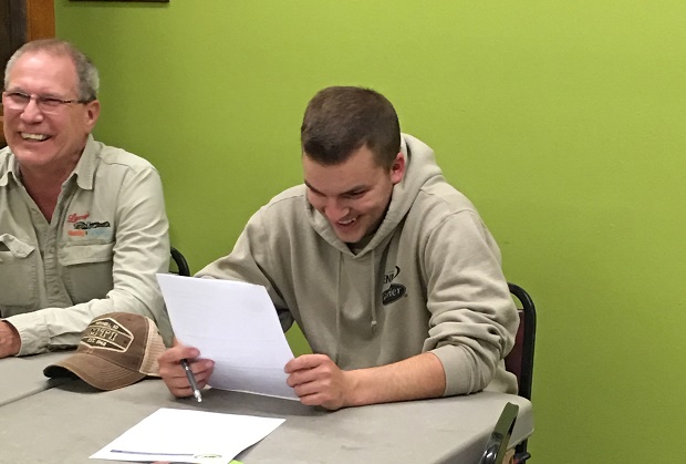 Larry’s Heating And Cooling Intern Signs on For Scholarship Larry’s Heating And Cooling Intern Signs on For Scholarship