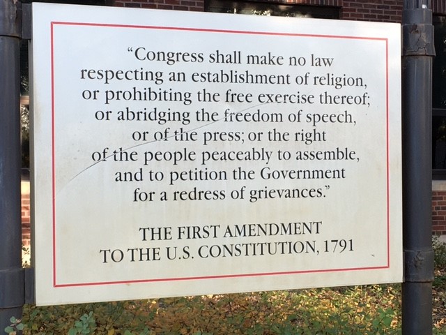 Making a Case for the First Amendment