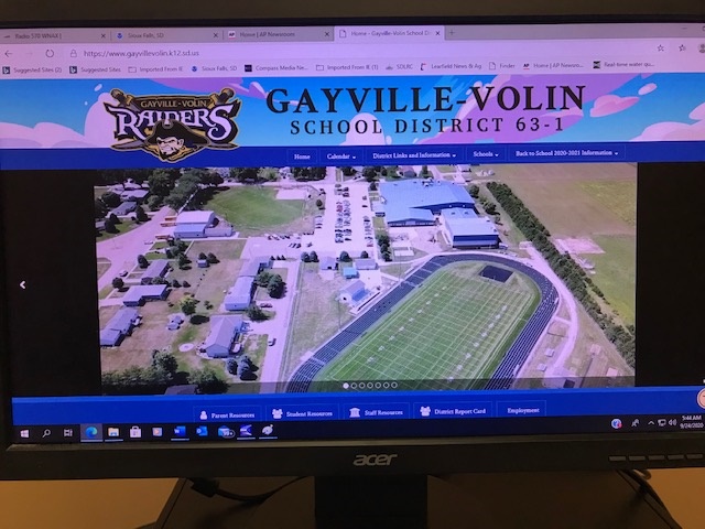 Gayville-Volin Schools Going Online