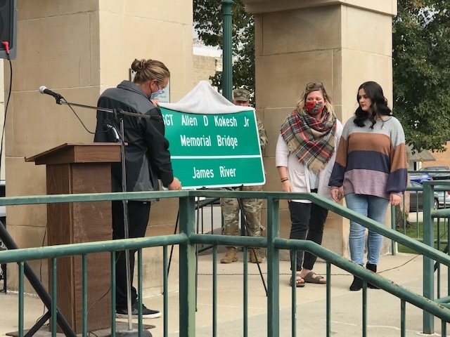 Highway 50 Bridge Dedicated in Memory of Sgt Allen Kokesh