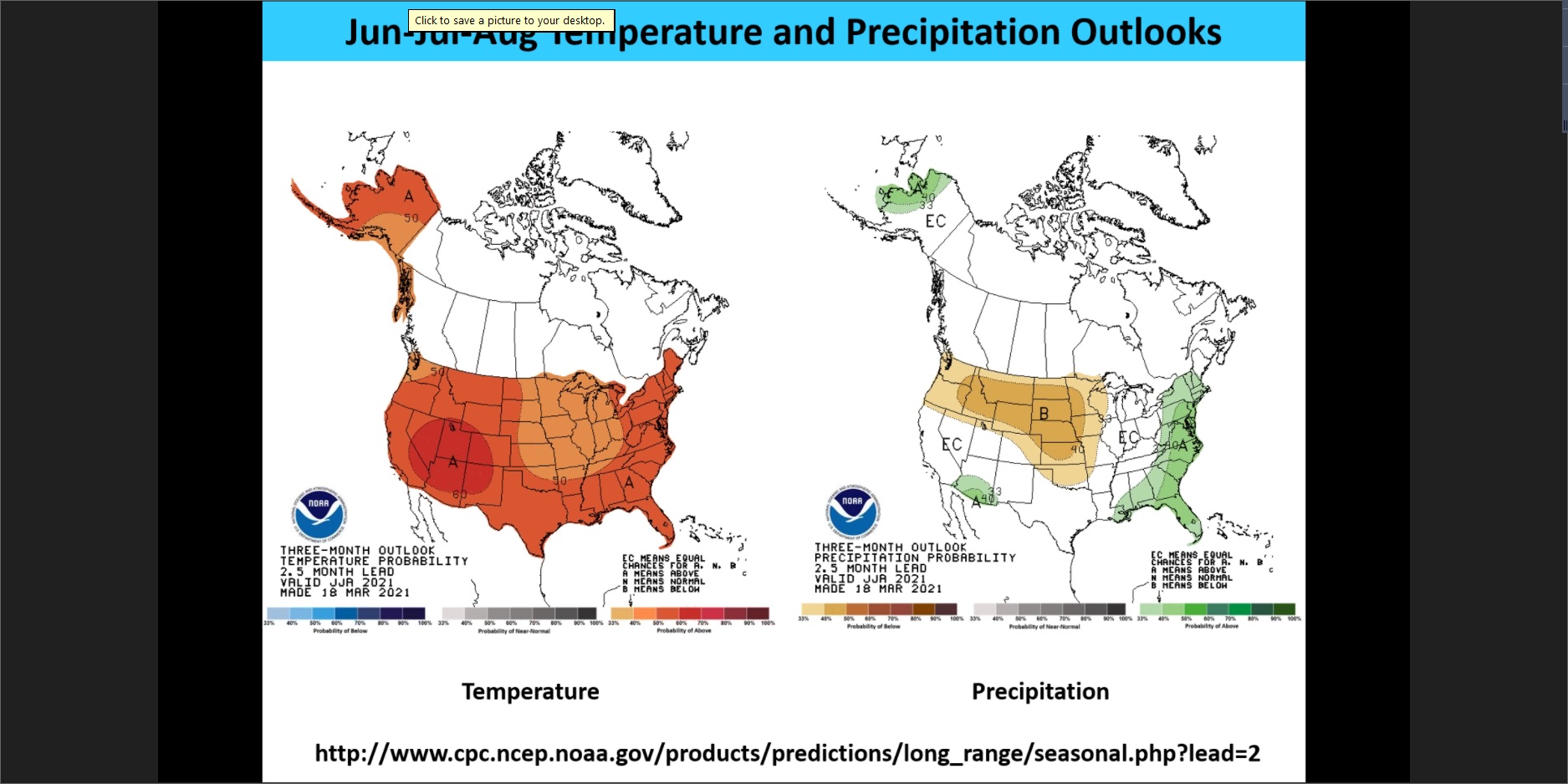 Warm & Dry Expected into Summer