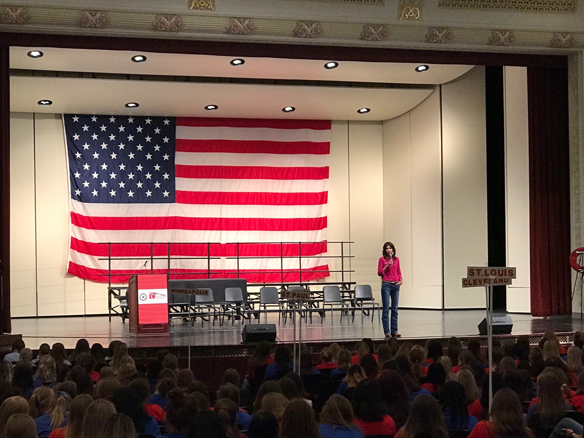 Governor Kristi Noem Takes Questions at Girls State