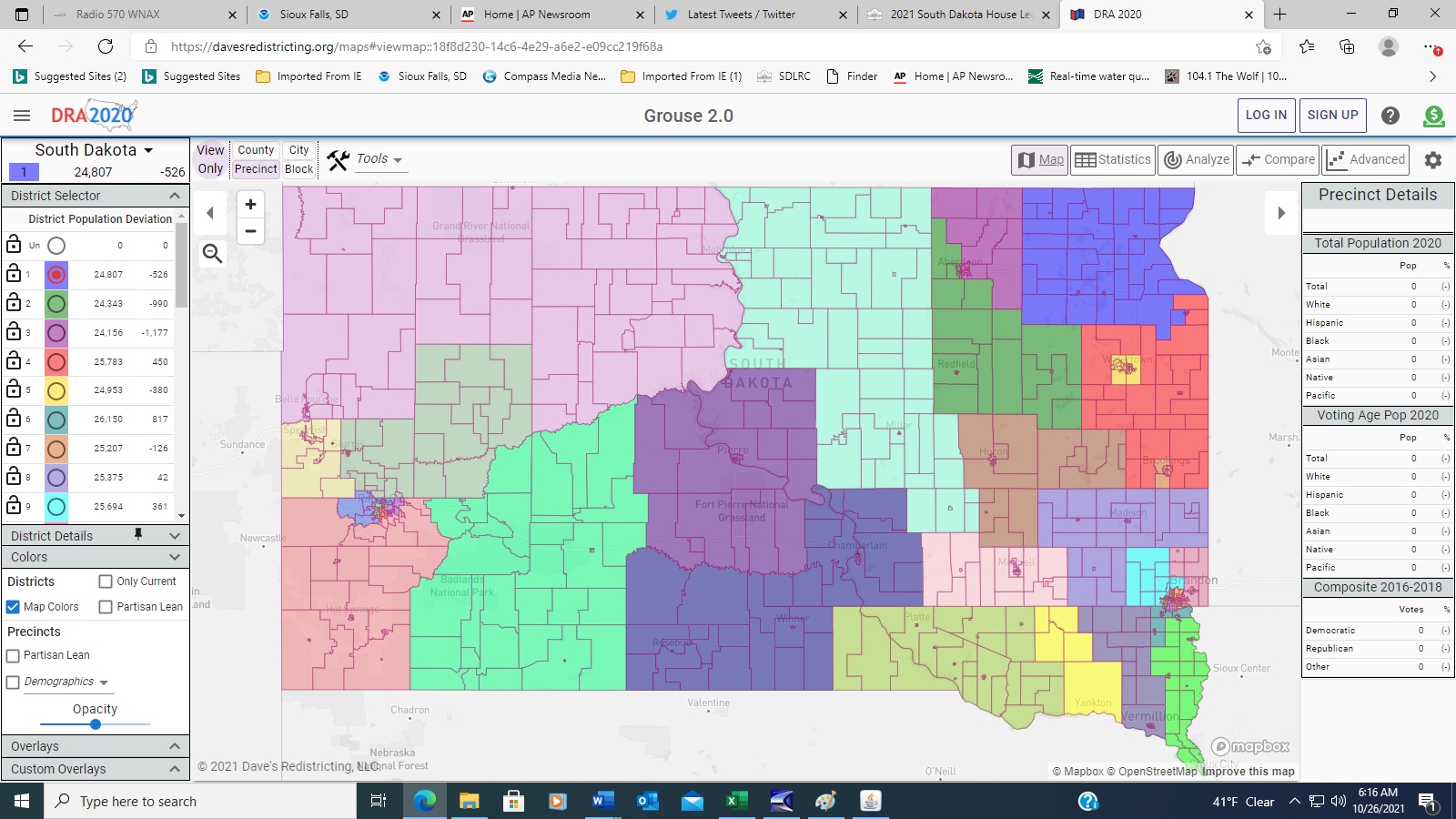 SD House Committee Backs “Grouse” Map