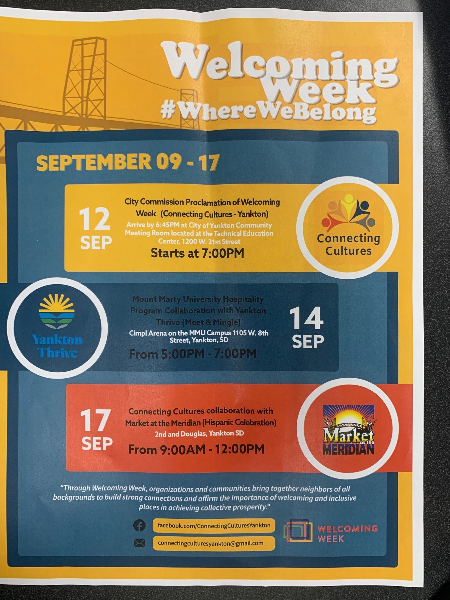 Welcoming Week in Yankton Welcoming Week in Yankton