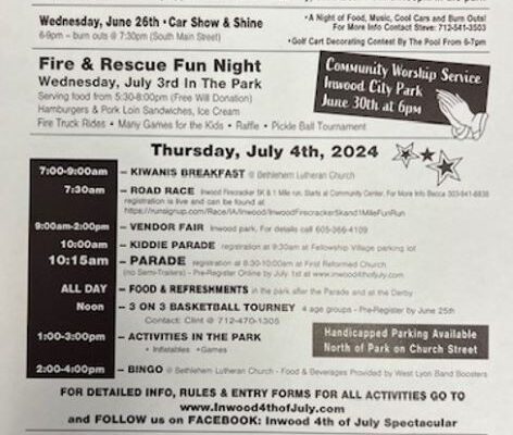 Inwood, IA 4th of July Celebration